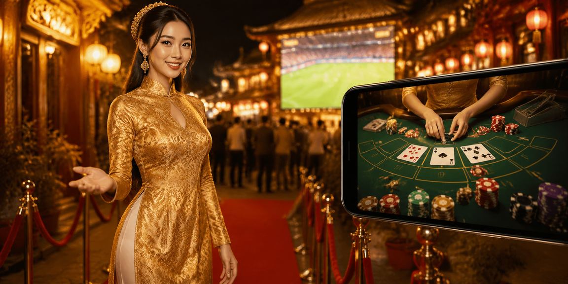 Không gian sang trọng tại casino với những người đang đăng ký tài khoản