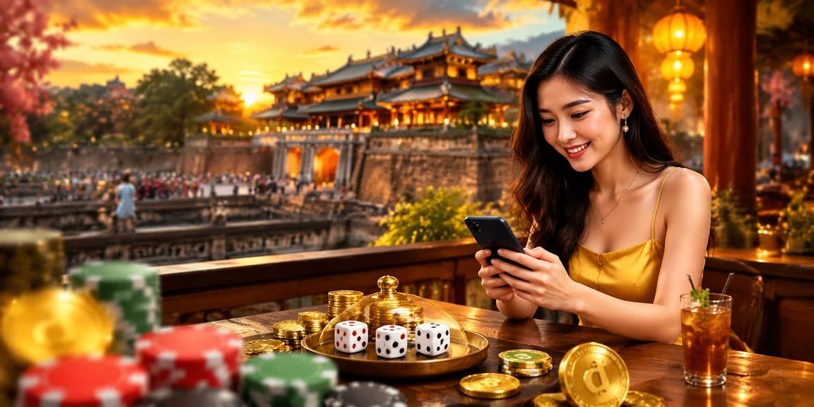 Khung cảnh cá cược kỹ thuật số tại Việt Nam với ánh sáng xanh neon